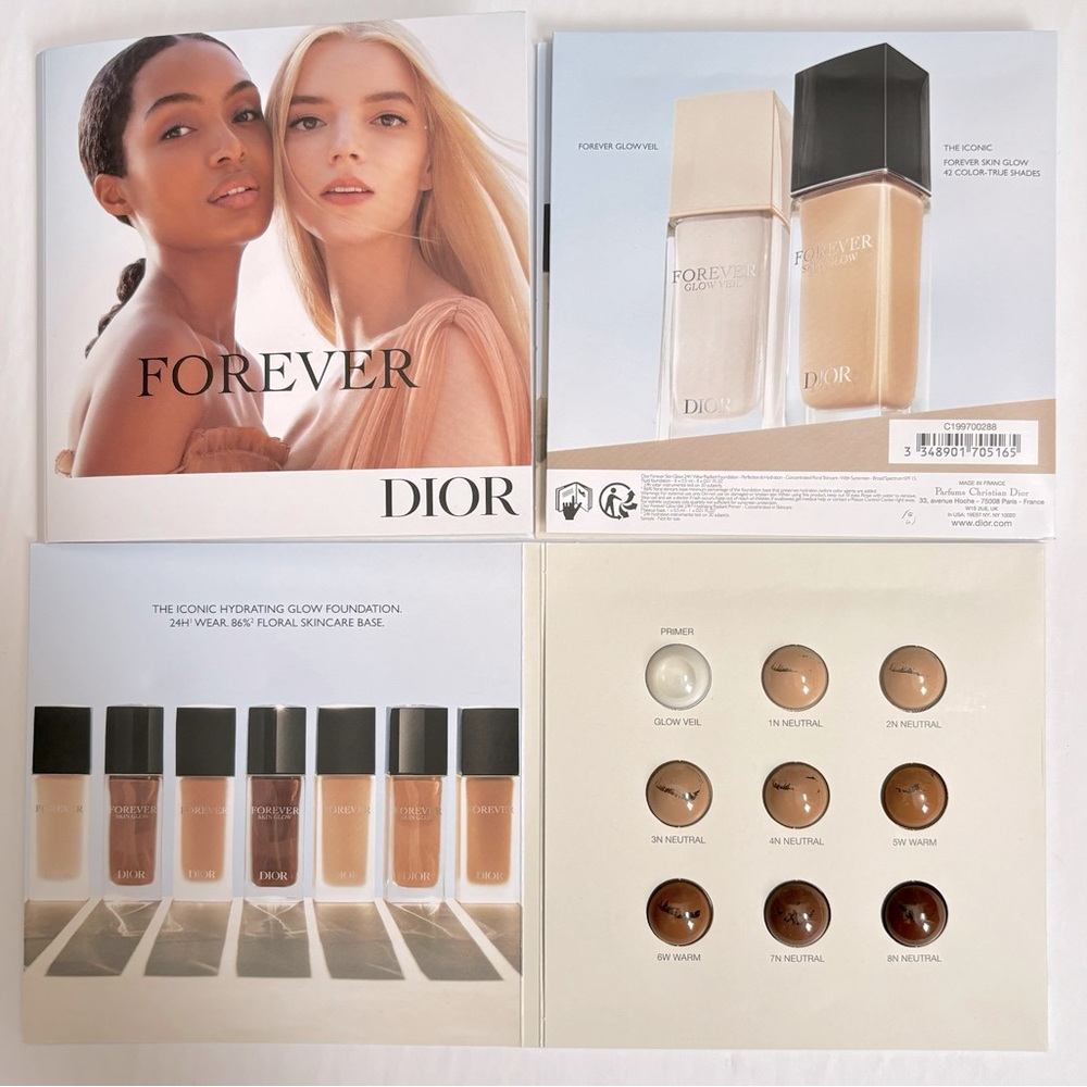3x Dior Forever Foundation sample bundle